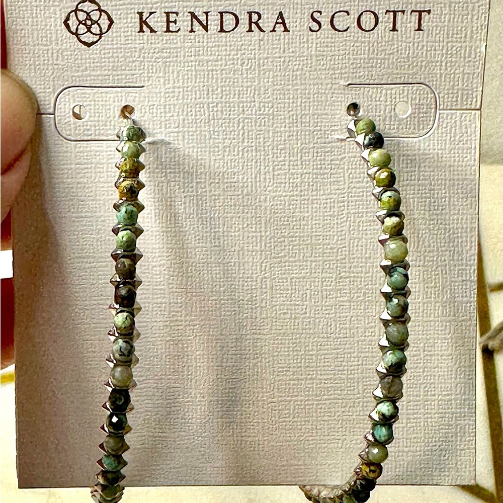 African Turquoise statement hoops - Rare - currently out of stock